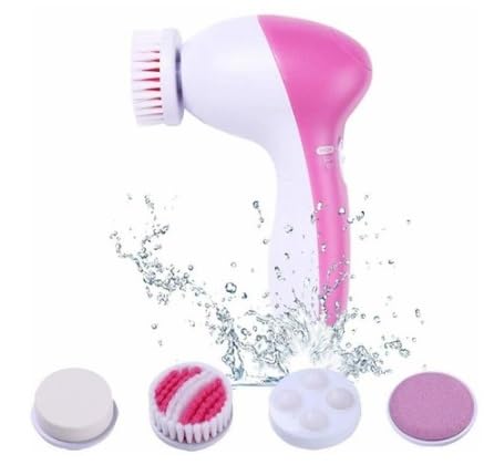 Escova Facial Elétrica Esfoliante Massageadora 5/1 Portátil