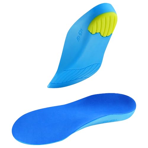 Plantillas ortopédicas para pies planos y fascitis plantar, azul, 1 par, 36-39