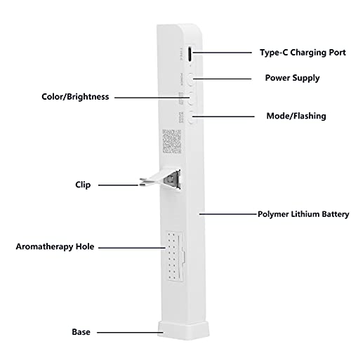 01 02 015 Luzes LED ativadas por som, ritmo de aromaterapia, 32 bits ARM, recarregáveis, luzes RGB c