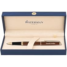 Waterman Hemisphere Engraved Rollerball Pen, Metallic Copper with Gold Trim, Fine Point, Personalized Gift for Executives, Retirement, Board Members, Career Advancement, Waterman Gift Box