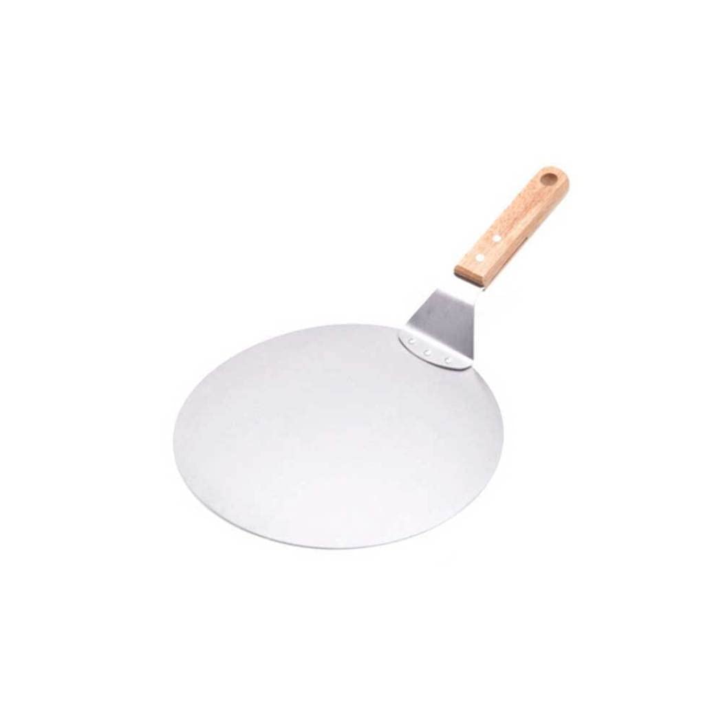 Pelle à pizza ronde acier inoxydable plateau transfert lève-gâteau cuisson 25cm