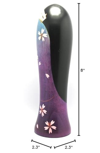 Muñeca Kokeshi Kimono con Flores de Cerezo miniatura 5