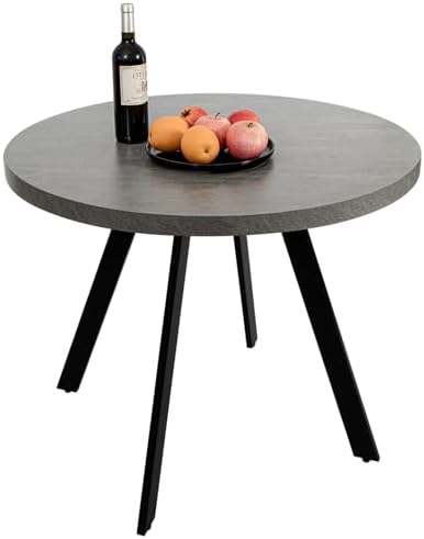 CangLong 35.5" Round Dining Table Mid-Ce...