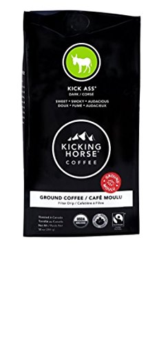 Kicking Horse Coffee Kick Ass Dark Roast キッキングホースコーヒーキックアッシュダークローストグラウンドコーヒー280g [並行輸入品]