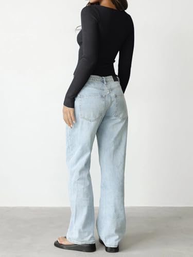 REORIA Womens Fall Trendy Double Zip Up Long Sleeve Soft Knit Lightweight Cropped Cardigan Sweaters3