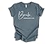 Trenz Shirt Company Women's Bruh Formerly Known As Mom Short Sleeve T-Shirt - Humorous Mother's Day Shirt - Perfect Mothers Day Shirts for Women - Ideal Mother's Day Shirt Gift, Heather Slate-Medium