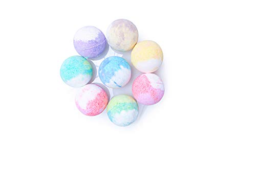 All Natural Scented Bath Bombs: Organic, Vegan & Gluten-Free Bath Bomb Fizzies with Essential Oils & Shea Butter - Ultra Lush & Colorful Foaming Aromatherapy Bath Balls for Men, Women & Kids - 6 Pack