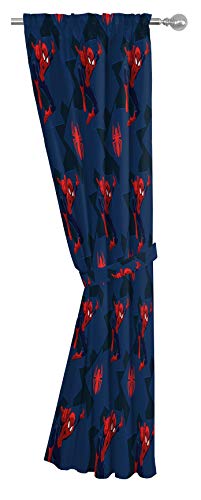 Jay Franco Marvel Spiderman Classic Saving The Day 84" Decorative Curtain/Drapes 4 Piece Set (2 Panels, 2 Tiebacks) - image 2