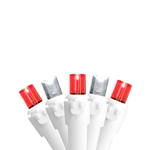 Northlight 100-Count Red And Pure White Led Wide Angle Icicle Christmas Lights - 5.5Ft White Wire #TOP20