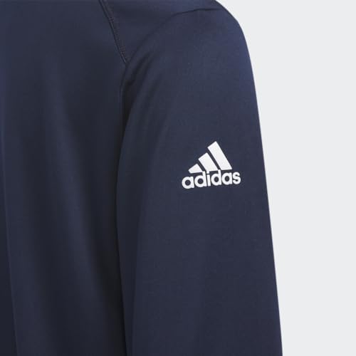 adidas Boys' Heather Quarter Zip Golf Pullover4