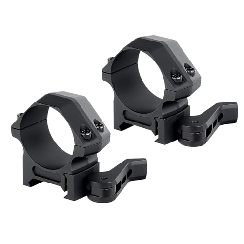 ohhunt Quick Detach Scope Rings 30mm Low | Medium | High Profile QD Scope Rings 7075 Series Aluminum (Low Profile)
