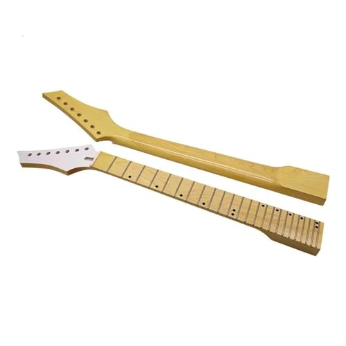 ギターのネック エレキギターネック 24 フレット 7 弦ギターネックカナダメープル高光沢メープル指板ギターパーツ