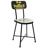 Photo Gallery wanderlust deco silla de metal azul 38x40x82 Photo Gallery wanderlust deco silla de metal azul 38x40x82