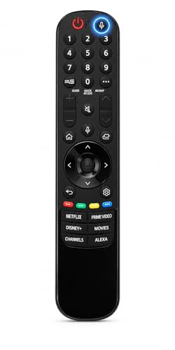 Image of LG TV Remote Compatible with LG Magic Smart WebOS 4K UHD OLED LED TV Models MR21GA MR22GA MR23GA MR24GA AKB76036207, Voice Replacement Remote Control, LED 704 VC
