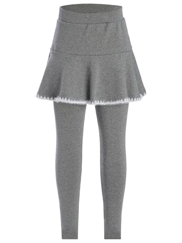 Girls Toddlers Tutu Skirted Leggings Kids Footless Culottes Ruffle Pantskirt School Uniform Pants3