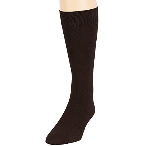 7BigStars Mens Dress Socks – 6 Pairs Crew, Soft Stay Up, Cotton Comfort for Business, Office, Big and Tall, Breathable