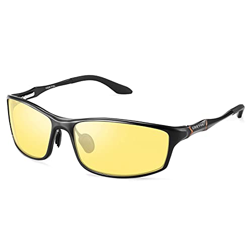 CEETOL Night Vision Glasses, Anti Glare Glasses for Driving Cycling Jogging,Day and Night Glasses for Men and Women (Black) CEETOL Night Vision Glasses, Anti Glare Glasses for Driving Cycling Jogging,Day and Night Glasses for Men and Women (Black)