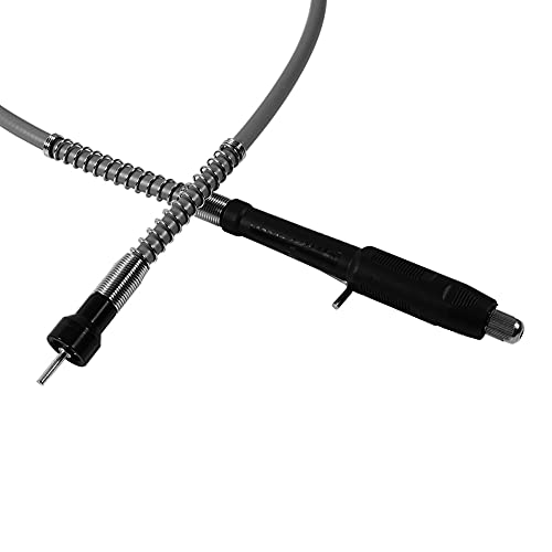 Flexible Flex Shaft, 3.2Mm(1/8Inch) Universal Flex Shaft Adapter Attachment Flexible Drill Shaft Extension Keyless Chuck For Dremel Rotary Grinder Woodworking Tools With L-Key #TOP5