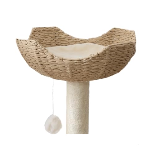 SHENGOCASE 18 Large Cat Tower Tree Add ons Accessories Replacement Part Basket Bed Handwoven Wicker Rattan Nest Bowl with Soft Cushion