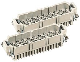 HARTING 09 21 064 3001 Rectangular HAN Insert, Plug 64WAY Crimp