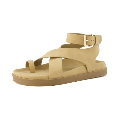 CUSHIONAIRE Ankle Wrap Platform Sandal