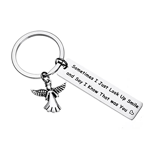 LEDSHLIU Engel Wächter Anhänger Schlüsselanhänger Engel Wächter Geschenk Mama Muttertag Geburtstag Weihnachten Schlüsselanhänger Auto Mama Autoschlüssel