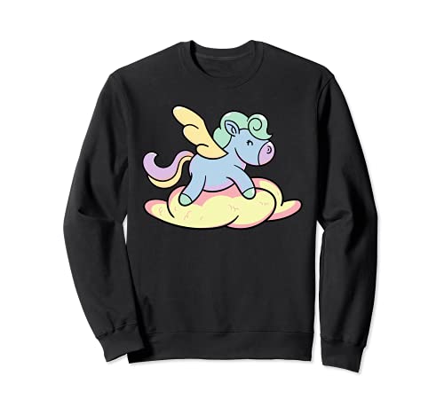 Estética Japonesa Unicornio Manga Lindo Pastel Goth Sudadera