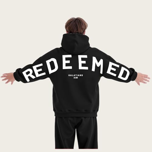 Disciple Men's Womens Oversized Hoodies Joyful Redeemed Baggy Pullover Hooded Sweatshirts 2025 Casual Trendy Coat4