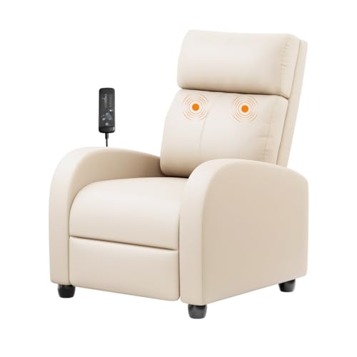 Catálogo para Comprar On-line Sillon Reclinable Walmart los mejores 10. 44 HOMELYA Sillon Individual-Sillon Reclinable Adultos Tipo Cine 8 Modos de Masaje con Soporte Lumbar, Reposapiés Retráctil y 3 Posiciones -Tu Mecedora Adulto de Cuero Ideal para tu...