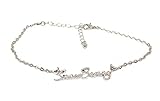 Alternative Intentions Snow Bunny Chain Anklets in Silver - HOTWIFE - Queen of Spades - Cuckoldress - Mistress - Blacked (SnowBunny)