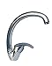 Kippen 5120 - Grifo mezclador monomando para fregadero de cocina, modelo Saturn, cromado