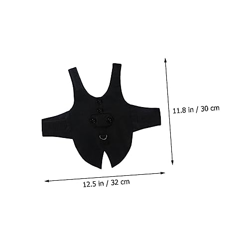 Disfraz formal para perros cortejo negro talla S miniatura 2