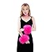 Tongcloud Women's Faux Fur Wrist Cuffs Wrist Warmers Faux Fur Arm Cuffs Winter Warm Warmers for Women Party Costumes Gifts (Rose red)