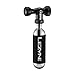 LEZYNE Control Drive CO2 Bike Tire Inflator - Presta & Schrader Compatible Aluminum CO2 Inflation Pump with Twist Control Valve, Fits Threaded Cartridges, Black Head, 16g Cartridge (1-C2-CTRLDR-V104)