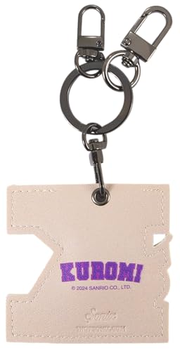 Image of Sonix x Sanrio Character Keychain Case Compatible with Apple AirTag | Protective AirTag Cover Keychain | College Letters Kuromi