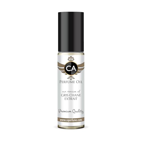 CA Perfume Impression of Gris Chane Extrait Unisex Fragrance Oil Woody Spicy Scent Long Lasting Perfumes for Women &amp; Men Travel Size TSA Ready Mini Parfum Body Oil Roll-on 0.33 Fl Oz 10ml