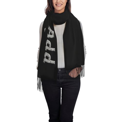 Custom Tassel Scarf Personalized Picture Text Warm Scarf Customized Cashmere Shawl Scarf for Woman Man2