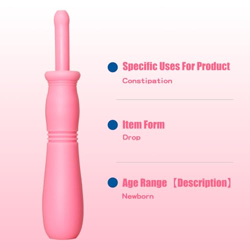 Image of uhfi Gas and Colic Reliever for Babies, 20 Count Natural Solution Effective Instant Constipation Gas Relief for Babies Boys Girls Colic and Gas Relief, Pink