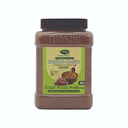 Image of Thanjai Natural Kadukkai Powder 400g | Haritaki (Terminalia Chebula) - 100% Pure & Natural