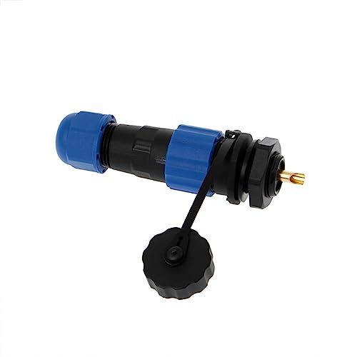 Conector SP13 de aviación impermeable de 6 pines para cables de alimentación, 2 unidades 6