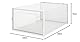 BAKAJI 6 stapelbare Schuhboxen mit Deckeln, einfache Montage, platzsparend, transparent, Aufbewahrungsbox, Organizer, Sneakers, Set mit 6 Stück, 33,5 x 23 x 14,5 cm