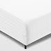 Super Mundo - Funda de colchón con Cremallera 135x190 cm / 135x200 cm, Protector de colchón,Transpirable antiacaros Absorbente, Blanco Rayas (Cama 135)
