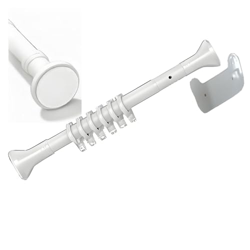 Tringle de douche à rideau réglable en acier renforcé