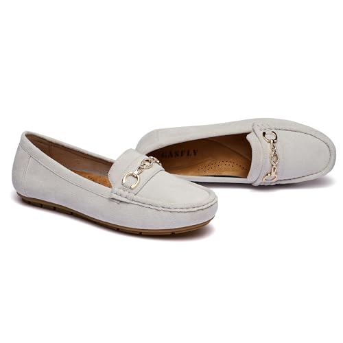 Image of Women's Business Loafers Work Casual Flats Shoes Lightweight Penny PU Leather Slip On Walking Shoes