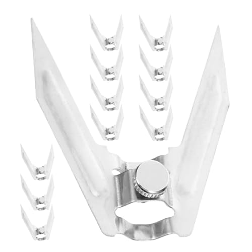 Housoutil Set 12 Forchette per Carne allo Spiedo in Acciaio Inossidabile Forchette da Cucina Rotanti per Pollo Arrosto e Barbecue Utensili Resistenti Alte Temperature per Forno e Griglia