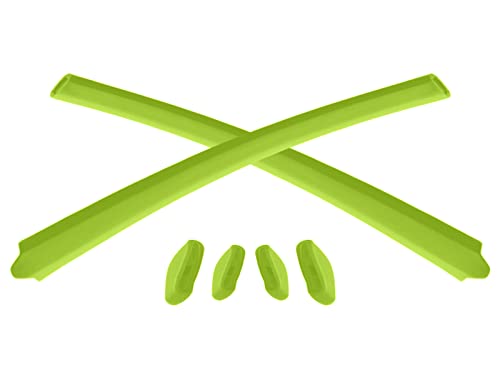Vonxyz Rubber Kits Replacement for Oakley Flak Draft Sunglass - Green