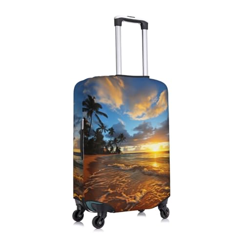 ocean beach Print Luggage Cover Suitcase Protector Anti-scratch Fits 18-32 Inch Trolley Case3