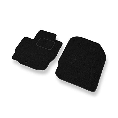 Mossa - Fußmatten Auto kompatibel mit Mitsubishi Colt VII (2008-2012) - schwarz Automatten...