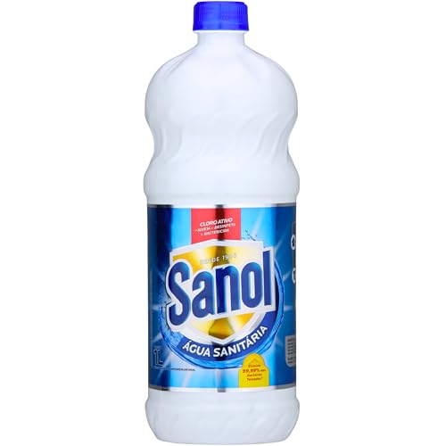 Água Sanitária, Sanol, 1 Litro, Branca Água Sanitária, Sanol, 1 Litro, Branca