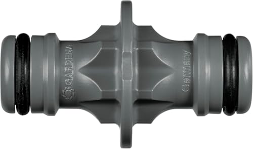 GARDENA coupling, connection piece for secure hose connection, connection of two hoses for extension, to the transition from 13 mm (1/2) to 13 mm (1/2) hoses, packed (2931-20) (Pack of 1)